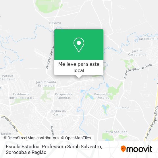 Escola Estadual Professora Sarah Salvestro mapa