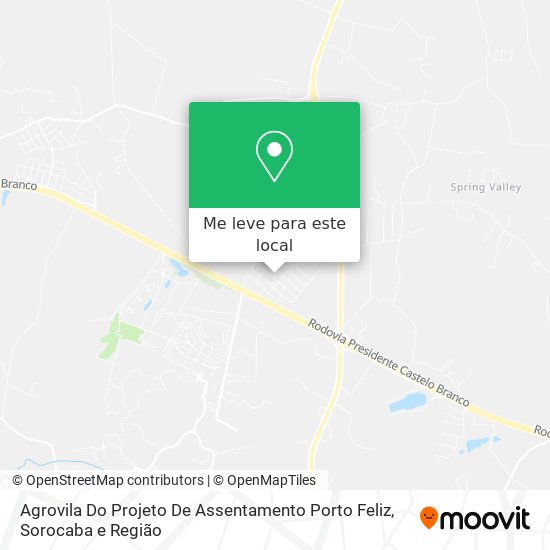 Agrovila Do Projeto De Assentamento Porto Feliz mapa