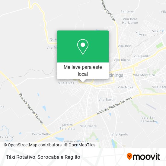 Táxi Rotativo mapa