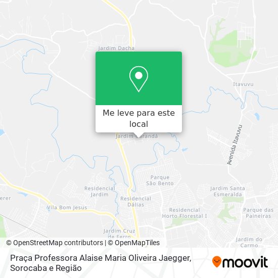 Praça Professora Alaise Maria Oliveira Jaegger mapa