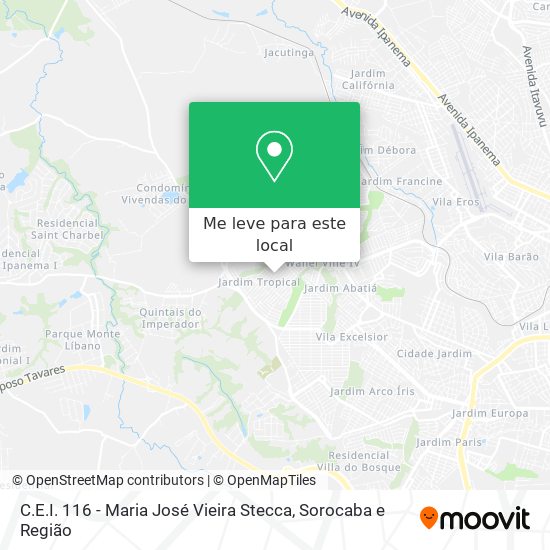 C.E.I. 116 - Maria José Vieira Stecca mapa
