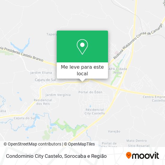 Condominio City Castelo mapa