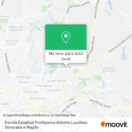 Escola Estadual Professora Antonia Lucchesi mapa