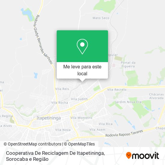 Cooperativa De Reciclagem De Itapetininga mapa
