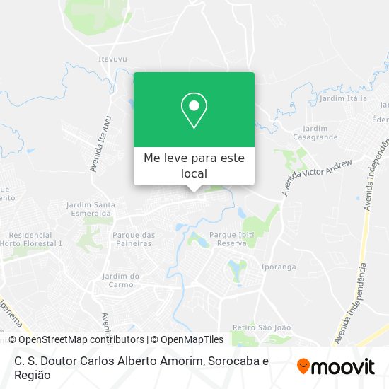 C. S. Doutor Carlos Alberto Amorim mapa