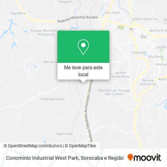 Conominio Industrial West Park mapa