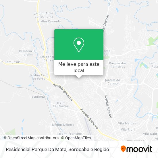 Residencial Parque Da Mata mapa