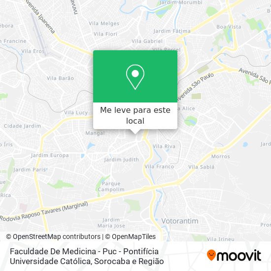 Faculdade De Medicina - Puc - Pontifícia Universidade Católica mapa