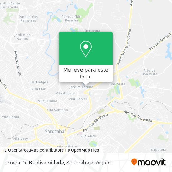 Praça Da Biodiversidade mapa