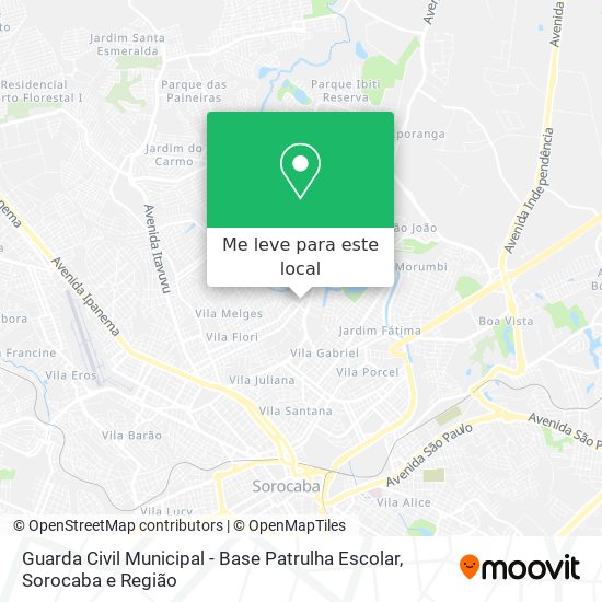 Guarda Civil Municipal - Base Patrulha Escolar mapa