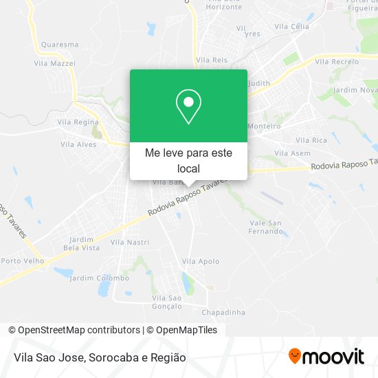 Vila Sao Jose mapa