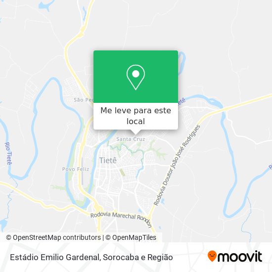Estádio Emilio Gardenal mapa