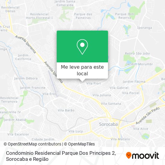 Condomínio Residencial Parque Dos Princípes 2 mapa