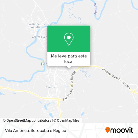 Vila América mapa