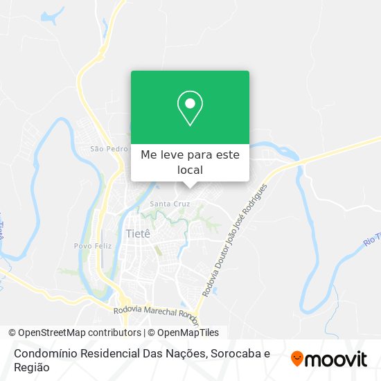 Condomínio Residencial Das Nações mapa