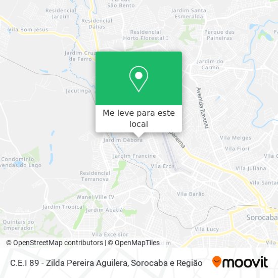 C.E.I 89 - Zilda Pereira Aguilera mapa
