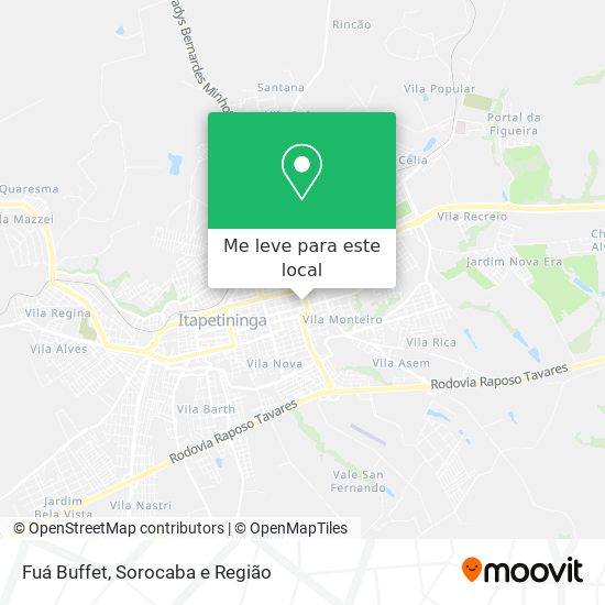 Fuá Buffet mapa