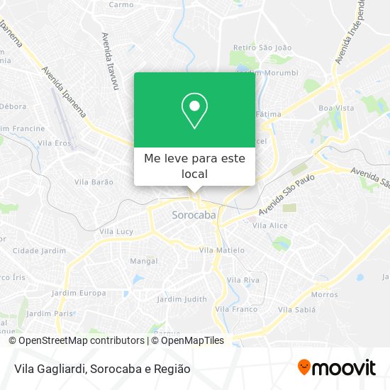 Vila Gagliardi mapa