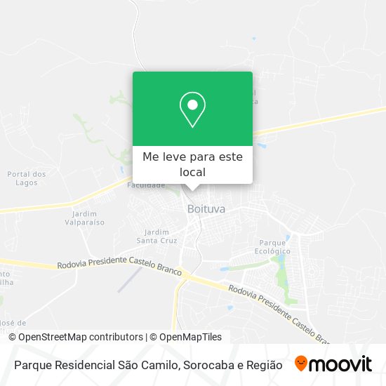 Parque Residencial São Camilo mapa