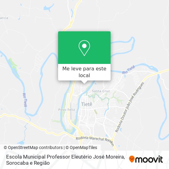 Escola Municipal Professor Eleutério José Moreira mapa