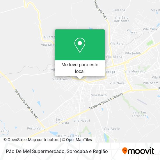 Pão De Mel Supermercado mapa