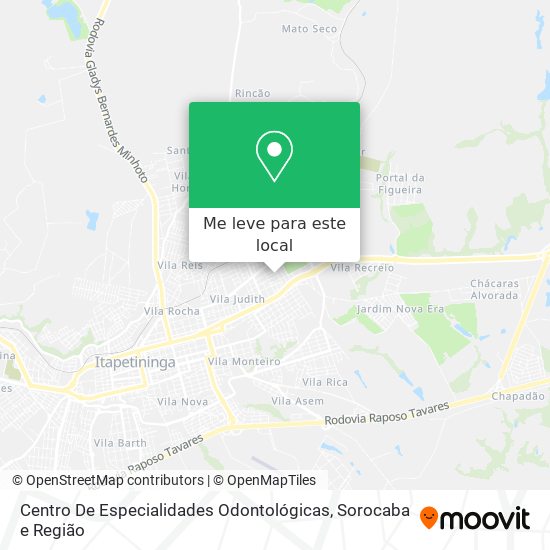 Centro De Especialidades Odontológicas mapa