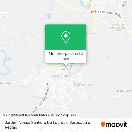 Jardim Nossa Senhora De Lourdes mapa