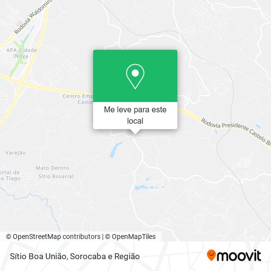 Sítio Boa União mapa