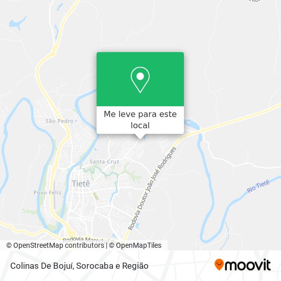 Colinas De Bojuí mapa