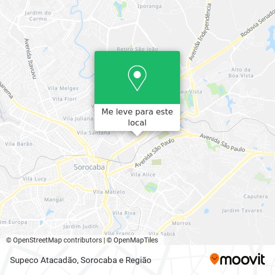 Supeco Atacadão mapa