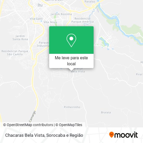 Chacaras Bela Vista mapa