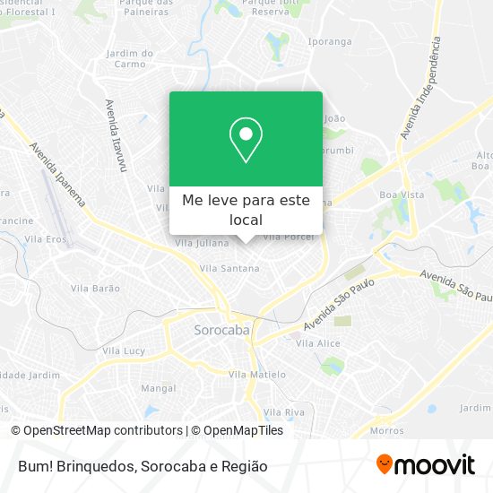 Bum! Brinquedos mapa