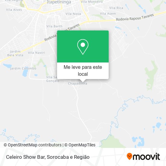 Celeiro Show Bar mapa