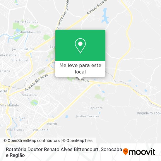 Rotatória Doutor Renato Alves Bittencourt mapa