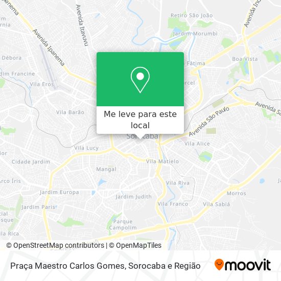 Praça Maestro Carlos Gomes mapa