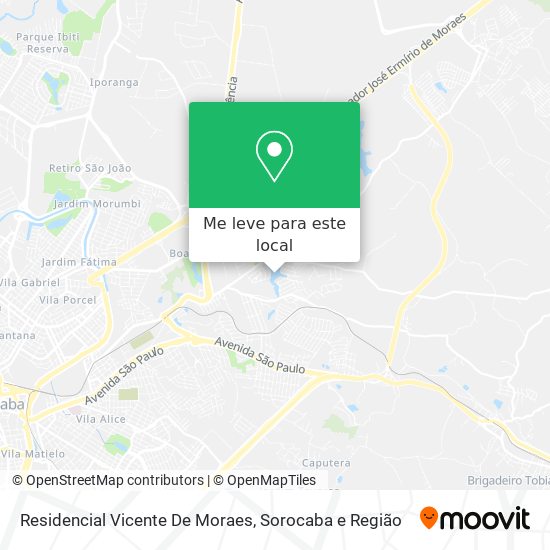 Residencial Vicente De Moraes mapa