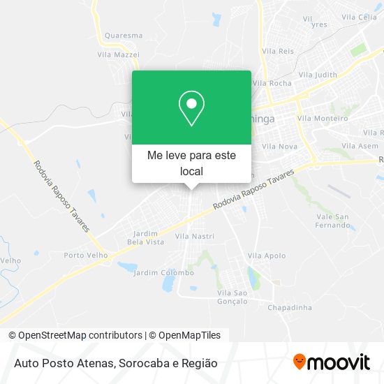 Auto Posto Atenas mapa