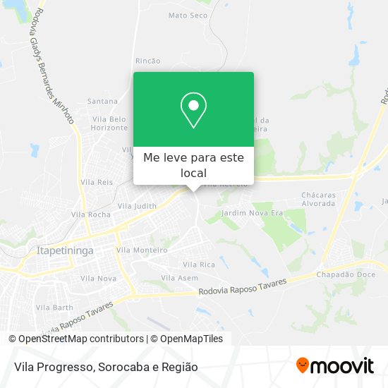 Vila Progresso mapa