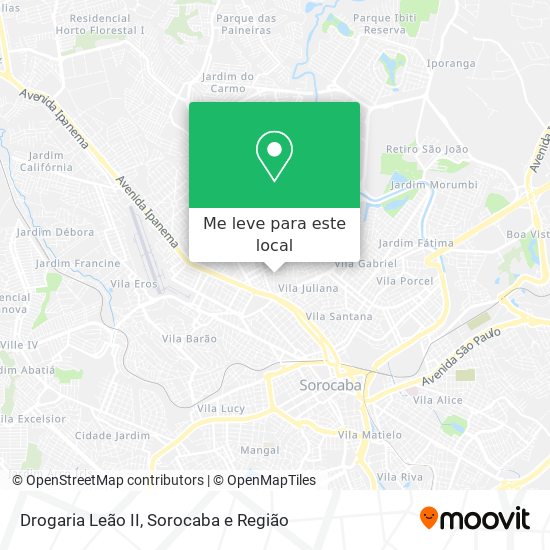 Drogaria Leão II mapa