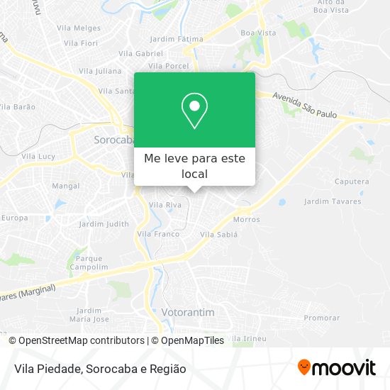 Vila Piedade mapa