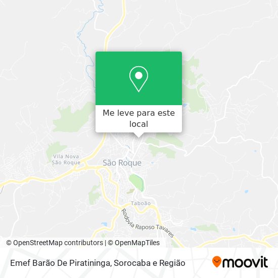 Emef Barão De Piratininga mapa