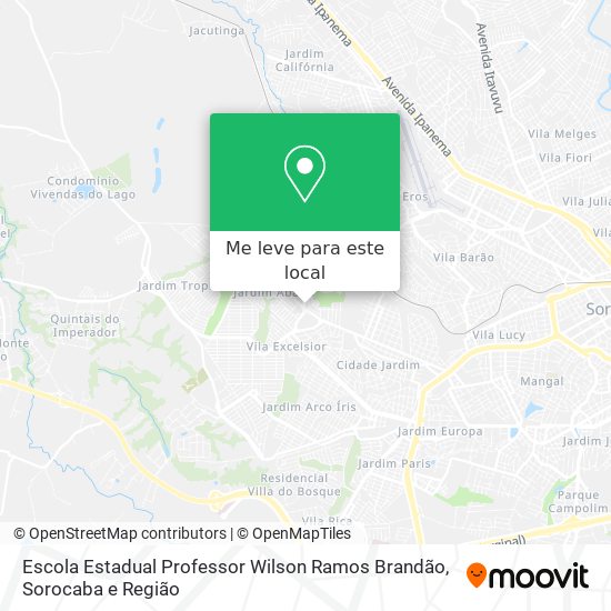Escola Estadual Professor Wilson Ramos Brandão mapa