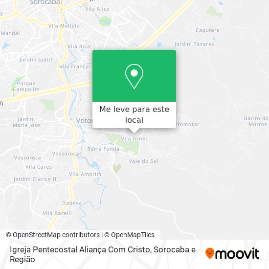 Igreja Pentecostal Aliança Com Cristo mapa