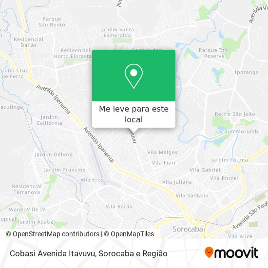 Cobasi Avenida Itavuvu mapa