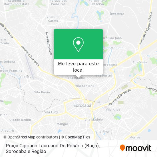 Praça Cipriano Laureano Do Rosário (Baçu) mapa