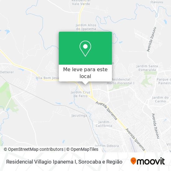 Residencial Villagio Ipanema I mapa