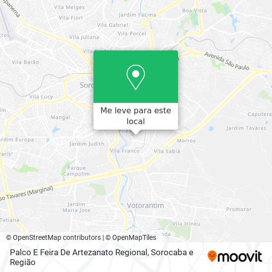Palco E Feira De Artezanato Regional mapa