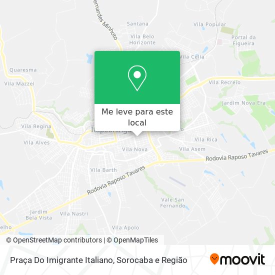 Praça Do Imigrante Italiano mapa