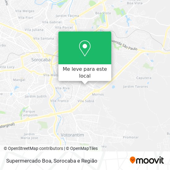 Supermercado Boa mapa