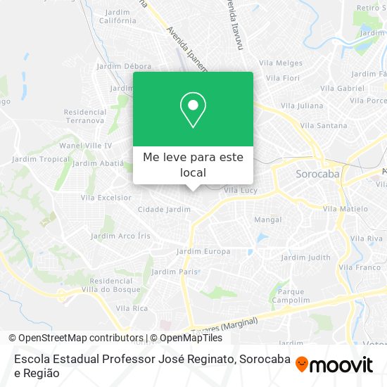 Escola Estadual Professor José Reginato mapa